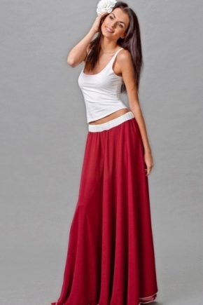 What is wearing a gypsy skirt?