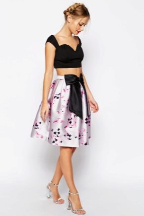 High waisted top and skirt - season leader