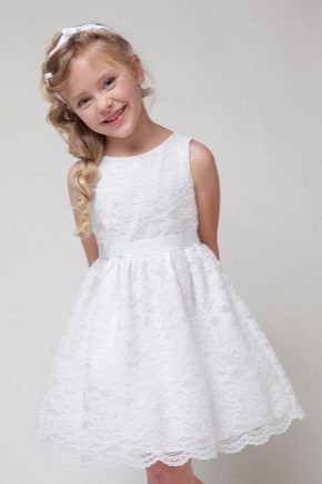 Openwork dress for girls