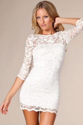 White lace dress