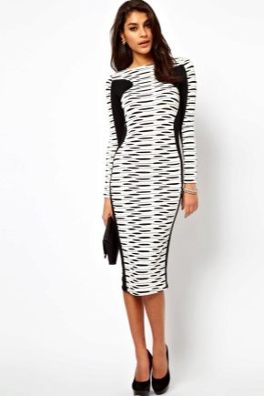 Black and white dress - fashion trend of the season