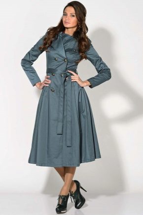 Long women's raincoat