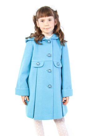 Drape coat for girls