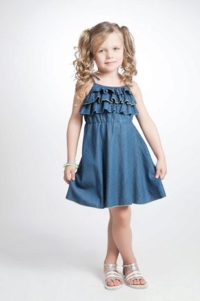 Jeans sundress for girls