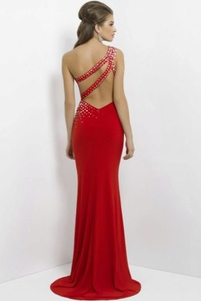 Dress with open back