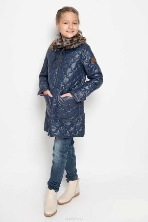 Quilted coat for girls