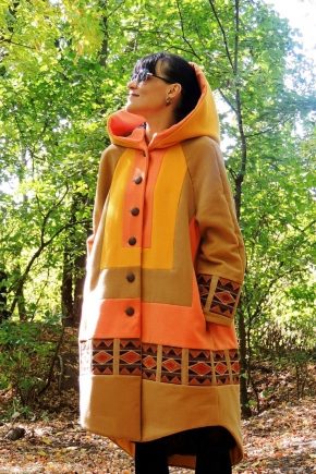 Women's coat in the style of boho