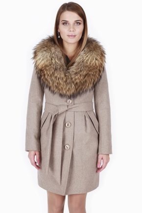 Winter coat with fur collar