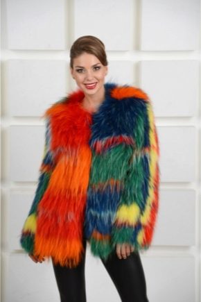 Colored fur coats for every taste!