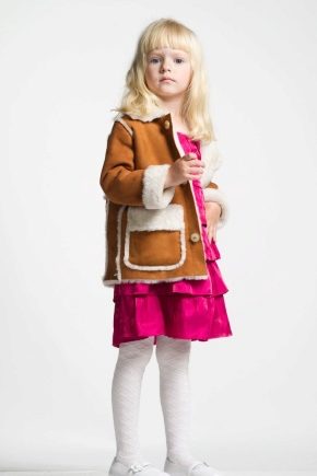 Baby sheepskin coat for girls