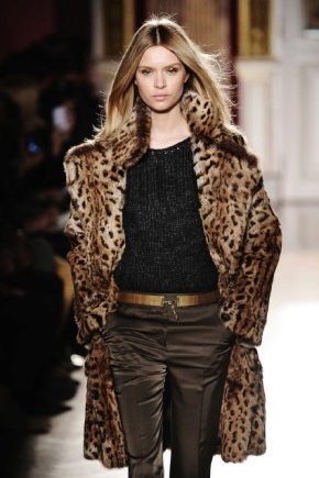 Leopard fur coat