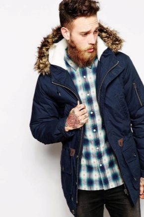 Men's long parka