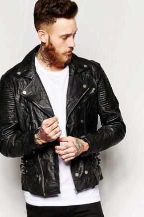 Men's leather jacket