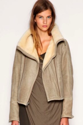 Lightweight female sheepskin coats