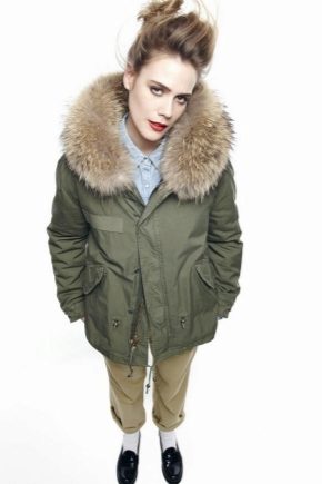 Parka de piel de mapache