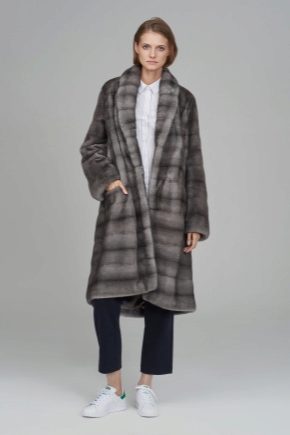 Gray fur coat: fashionable shades and popular models