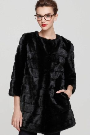 Chanel style fur coat