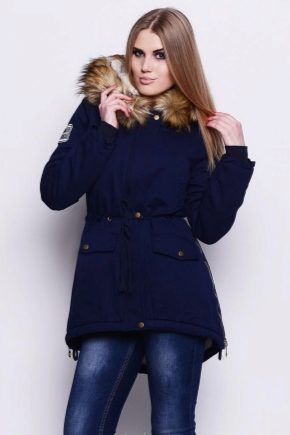 Blue parka