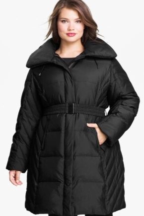 Chaqueta de invierno para mujeres obesas.