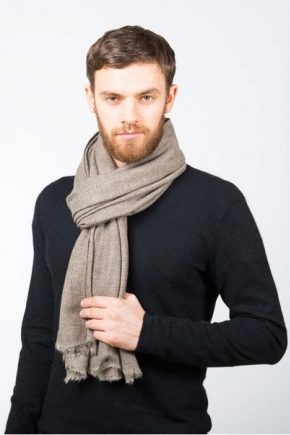 Cachecol de cashmere para homem