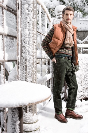 Botas de invierno de hombre con piel natural.