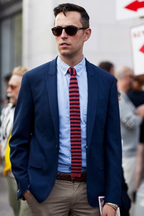 Knitted tie - must have of the season