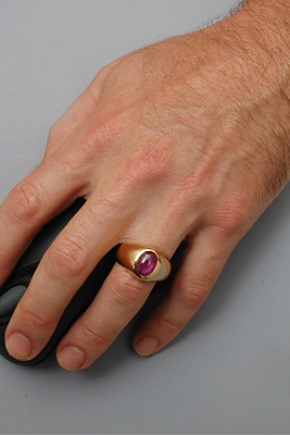 Male Ring with Ruby