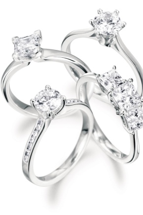 White gold rings