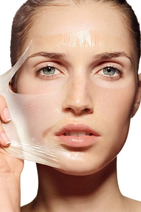 Máscara facial antirrugas com gelatina