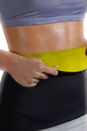 Belt with a sauna effect slimming belly