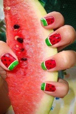 Manicura de sandia