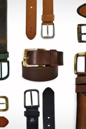 Men's leather belts