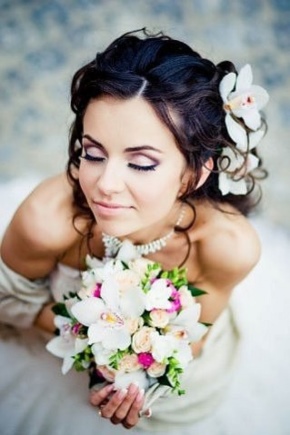 Wedding makeup for brunettes