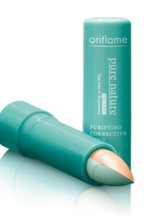 Corrector facial verde