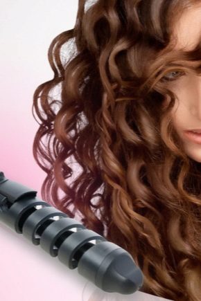 Spiral curling irons