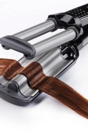 Triple hair curler