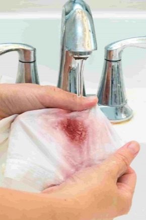 Blood stains on clothes and furniture: effective means and methods of washing