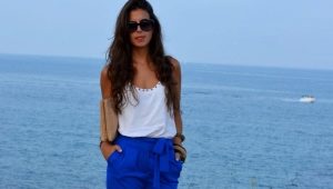 Women's blue trousers