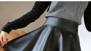 Bagaimana untuk memakai skirt kulit?