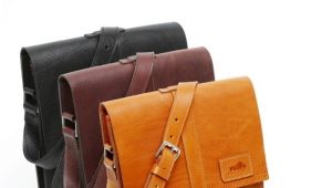 Bolsa-tableta de cuero para hombre y mujer.