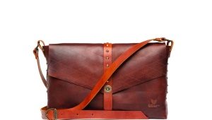 Leather shoulder bags