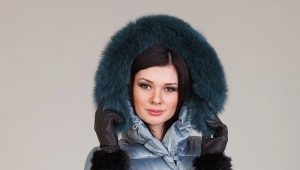 Beautiful women's down jackets with natural fur