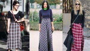 How to wear a long skirt in a cage?