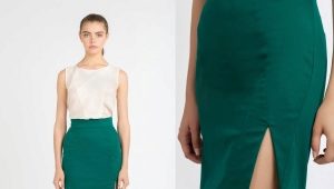 What can I wear with a green pencil skirt?