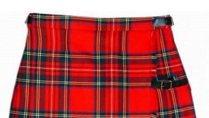 Scottish skirt in the wardrobe of fashionistas