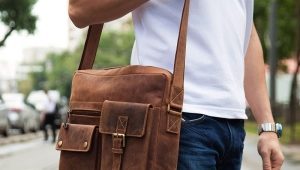 Men's bags through the shoulder fabric