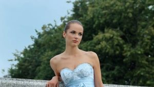 Blue evening dress