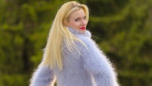 Suéter de mohair de moda y hermoso