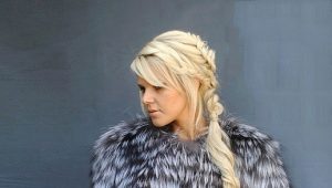 Silver fox coat