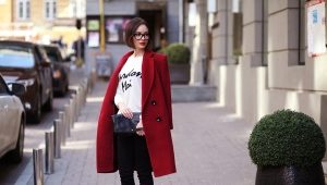 Burgundy coat